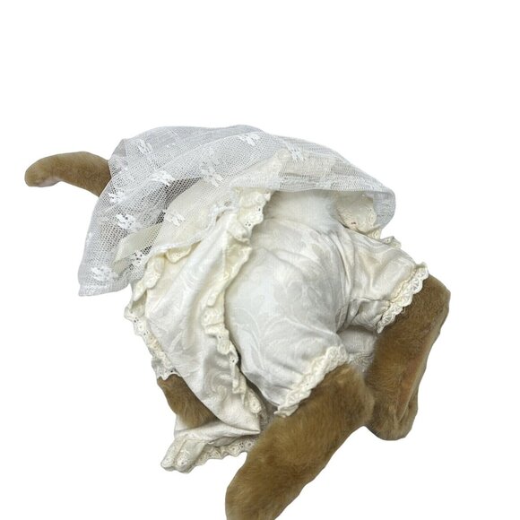 Dakin Victoria Rose Holly Pond Hill Bride Rabbit Bunny Plush Bridal Gown 12" - Picture 4 of 16